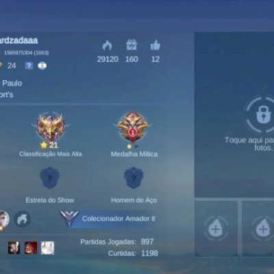 Conta mobile legends intermediaria