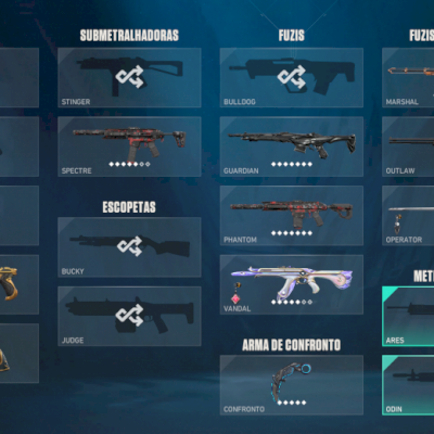 conta com varias skins ( vem com 1500vps )
