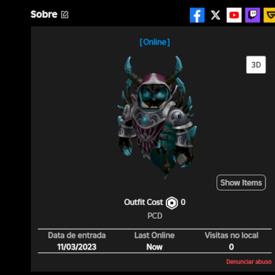 VENDE-SE CONTA COM KORBLOX