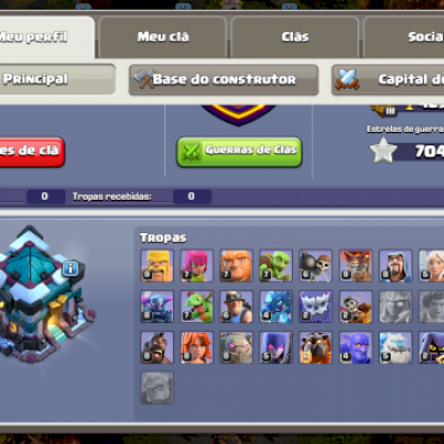 Cv13 5 estrelas, Lv178, 800 gemas, paisagem e skin de heróis.