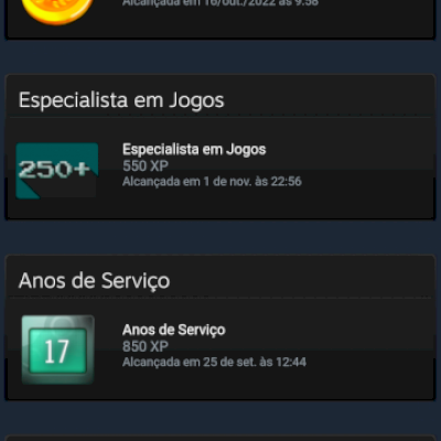Conta 17 anos 300 jogos  level 66 sem banimento algum 