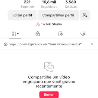 Conta com 10,6 mil seguidores 
