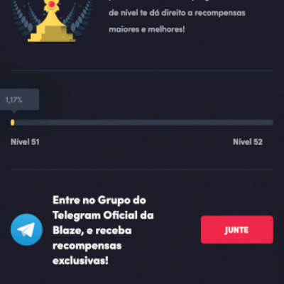Conta Blaze, ouro 51 (muito negativada)