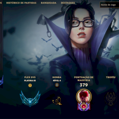 CONTA LOL 143 SKINS