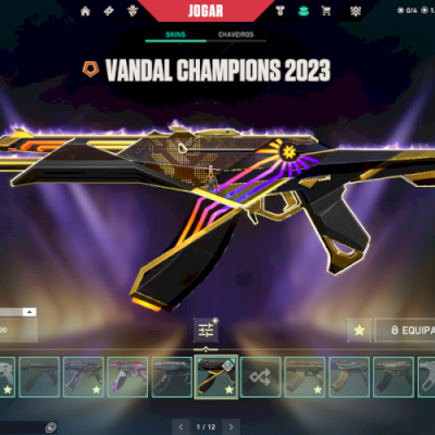 CONTA VALORANT 1.800 MIL GASTO CHAMPIONS 2023 MUITAS SKINS