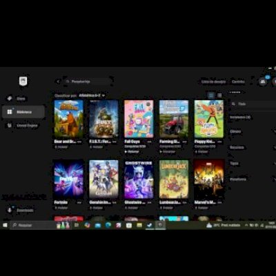 Vendendo conta da epic games com vários jogos 