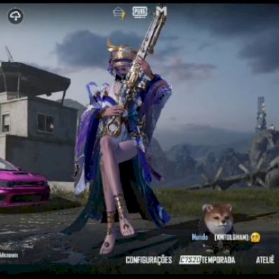 CONTA NIVEL 74 COM VARIOS TRAJES X E 44 ARMAS UPAVEIS E MUITO MAIS! 