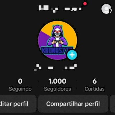 CONTA TIKTOK 1K SEGUIDORES FOCADA EM FREE FIRE