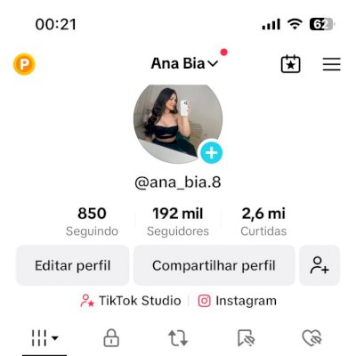 Conta do tiktok com 200k monetizada