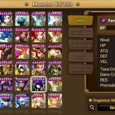 Conta lv.80 / mais de 50 Nat5 / 3 LD Belzebu, Pater e Fermion