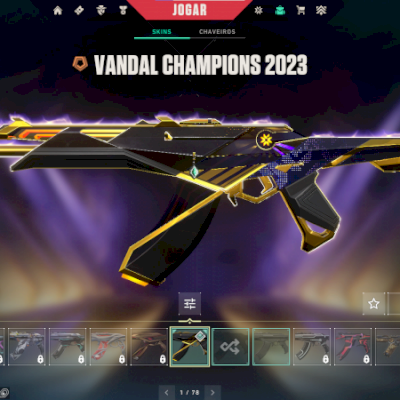 CONTA VALORANT MELHOR PREÇO VANDAL CHAMPIONS 2023 FULL ACESSO