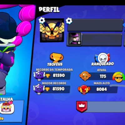 CONTA BRAWL STARS 81k QUASE TODOS BRAWLER 1K DE 2019(VEJAM A DESCRIÇÃO)