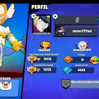 Conta 11 k de troféus e 51 brawler