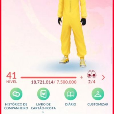 Conta pokémon Go nível 41 com XP pro 43