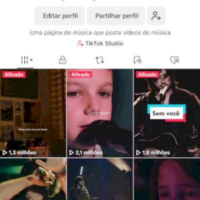 Conta de música do tiktok (monetizada) 218k seguidores 