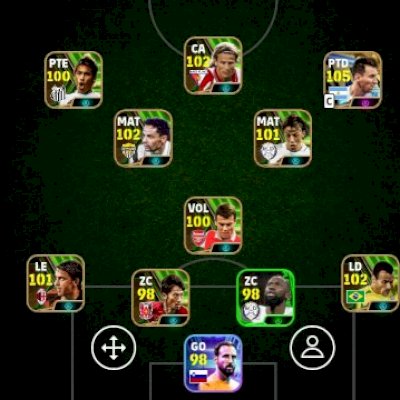 Conta de eFootball mobile, jogadores bons e com 1500 moeda
