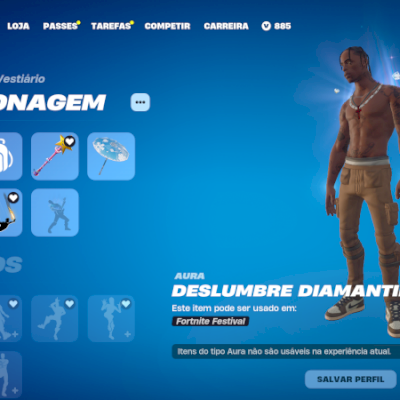 CONTA DE FORTNITE COM TRAVIS SCOTT E SEASON 3 + SALVE O MUNDO, CONTA MUITO RARA