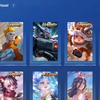 Conta de honor of kings como todos os personagens é muntiplas skins,