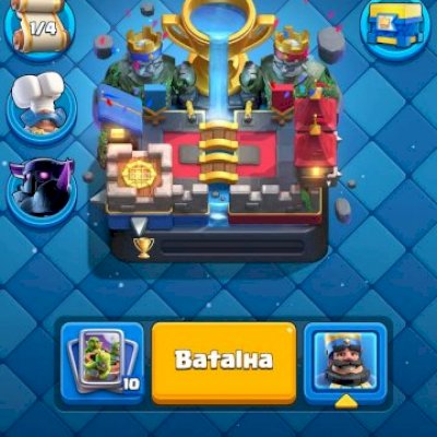 Clash Royale 9000 troféus com todos os livros, 10 cartas lvl 15 e mtos recursos
