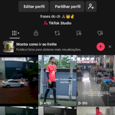 Conta com 800 seguidores 