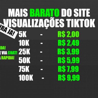 (MAIS BARATO!) VISUALIZAÇÕES TIKTOK 