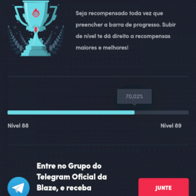 Conta Platina Blaze Nivel 88