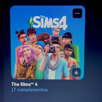 conta EA com The Sims 4 + 16 expansões. 