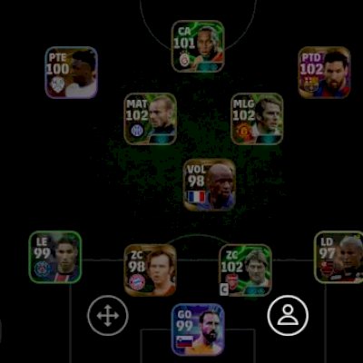 conta no Efootball com Beckham e sneijder 102 e outros acima de 100, mts craques