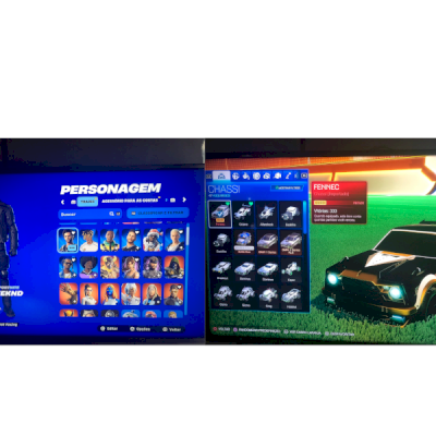 CONTA TRYHARD ABSURDA COM SALVE O MUNDO+ ROCKET LEAGUE 