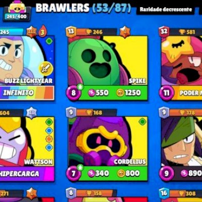 Conta de brawl stars(ela está bem avançada)