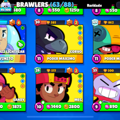 CONTA DE BRAWL STARS COM 25K DE TROFÉUS , PRA SAIR LOGO