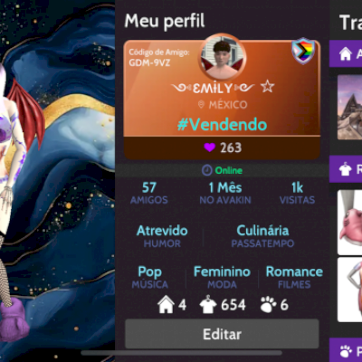 Conta de avakin 
