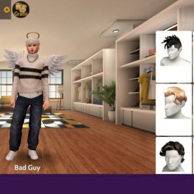 Conta rara avakin masculina+itens de crowns+cabelos raros