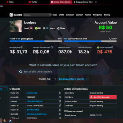 conta steam 