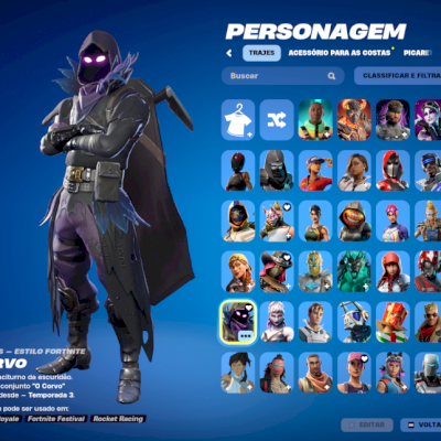 Conta og fortnite Com passes antigos e skin  da 5 temporada 