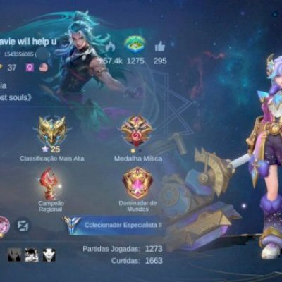 Conta mobile legends, Skins, Wr positivo, main sup