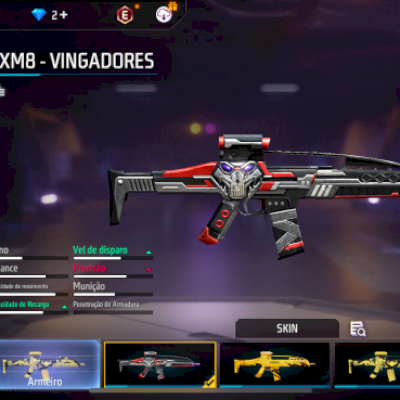 CONTA BRABA COM ANGELICAL E SKINS INSTAPLAYER E ARMAS ATRIBUTADAS