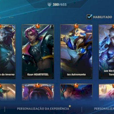 Vendo conta wild rift 380 Skins 10 míticas 