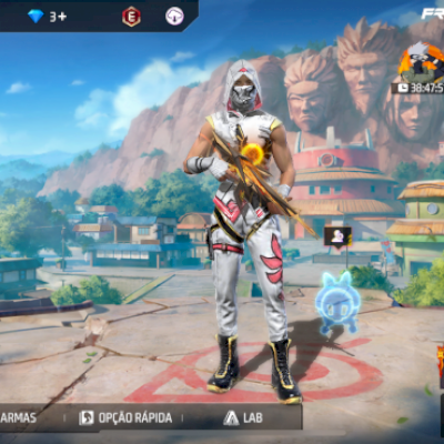 Conta free fire iniciante com ninja branco 