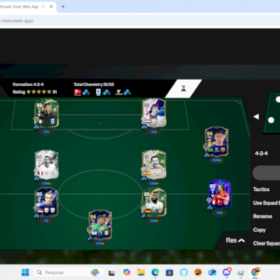 EA FC 25 para computador, vem com uma conta com um time milionario no UT