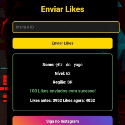 Você quer ganhar likes no FF? Comprando por apenas 5 R$ você garante 300 like!