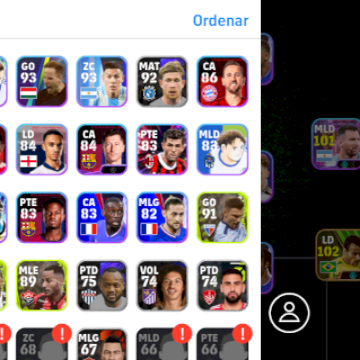 Vendo conta de efootball com 1050 moedas e jogadores lendas