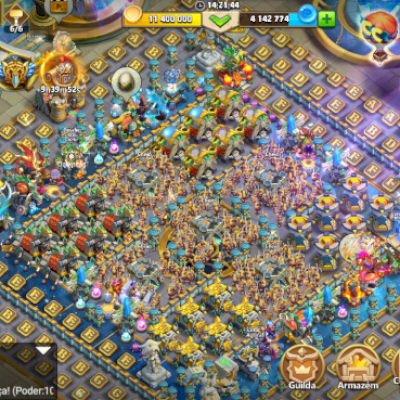 Castle Clash - Força 776k! - Conta Atual com bastante heróis 