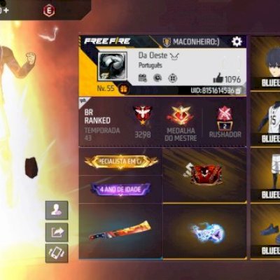 Conta muito boa. iniciante para quem quer começar o game de novo