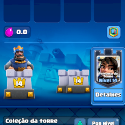  Conta nível 44, Tem 265.000 ouro e 1.014 gemas, 2 cartas elite e 6 levei 14