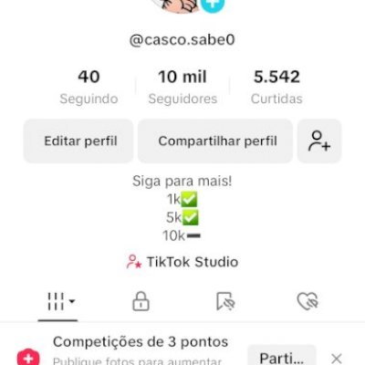Conta tiktok quase MONETIZADA