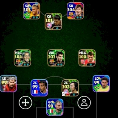 Conta Efootball com Packs e Ronaldinho