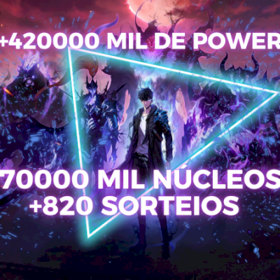  Conta Solo Leveling: Arise I +71000 NÚCLEOS I +820 SORTEIOS I +420000 DE PODER!