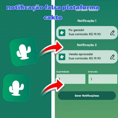 CAKTO NOTIFICAÇÃO FALSA