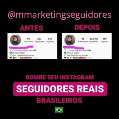 10K SEGUIDORES BRASILEIROS🇧🇷 INSTAGRAM REAIS ORGÂNICOS 